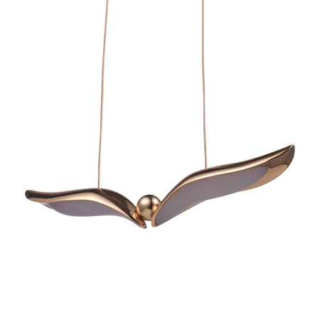 Designerska lampa wisząca GUFO 1 LED różowe złoto 36 cm (ST-DL8504) - Step into Design