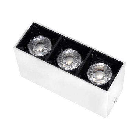 Lampa liniowa natynkowa 9w 3000K biało-czarna JDL-6T - DomenoLED