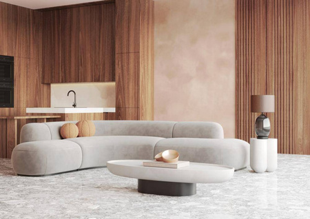 Lampa stojąca SALVADOR BLACK kolor Czarny (41124107) - KASPA