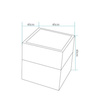 Lampa ogrodowa donica FLOWER CUBE LED RGBW 16 kolorów 40 cm (ES-FL008) - Step into Design