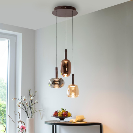 Kaskadowa lampa wisząca z możliwością regulacji IRIDES MULTIKOLOR(2679-70) - Paul Neuhaus