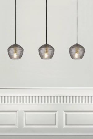 Lampa wisząca ORBIFORM Nordlux E27 40W Szkło Szary