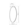 Kinkiet Saturno Black 46W LED (ML8852) - Milagro