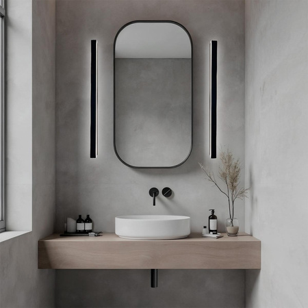 Minimalistyczny  kinkiet Bodo 90 cm czarny IP54 (LP-789/1W 90 BK) - Light Prestige