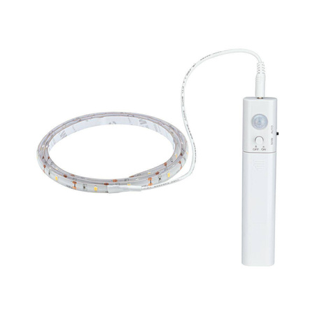 Taśma LED na baterie 1m 3000K  2W 156lm  czujnik ruchu 4x bateria  AAA 5V Biały (PL78899) - PAULMANN