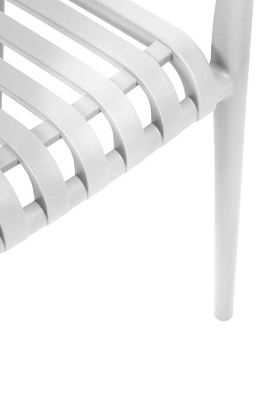 MODESTO krzesło Strips białe -            polipropylen (KH1501100315) - Modesto Design