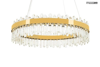 Złota kryształowa lampa wisząca Amira 100 (MSE1501100410) - Moosee
