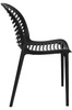 Krzesło SUNNY czarne - polipropylen (KH010100217) - King Home