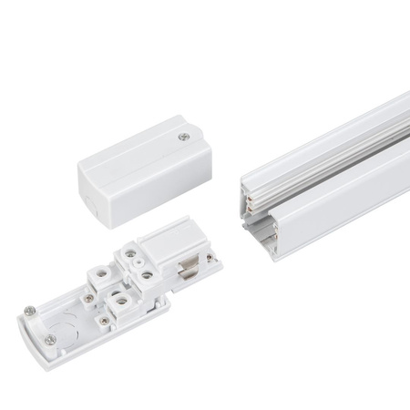 Prowadnica Track Biały 3-Obwodowy 2m + Zasilanie (ML2134) - Milagro