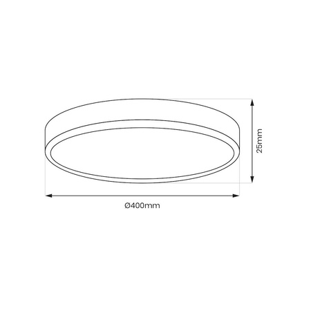 Plafon z regulowaną barwą światła MAQ 32W 3CCT Biały (ML1662) - Milagro