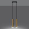 Podwójna Lampa Wisząca LAGOS 2 złoty połysk (SL.1241) - Sollux Lighting