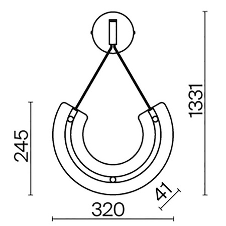 Lampa ścienna, kinkiet Maya (P091WL-L18G3K) - Maytoni