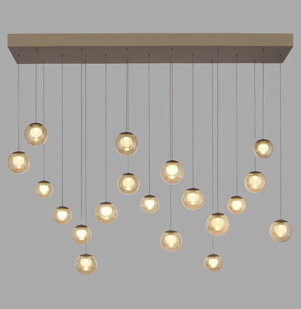 Wisząca lampa na pilota, z regulacją światła i wysokości PURE POPUP BRĄZOWY (2589-97) - Paul Neuhaus