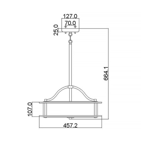 Lampa wisząca  Emory (KL-EMORY-P-S-CLP) - Elstead Lighting