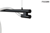 Nowoczesna lampa wisząca SERPIENTE 120  czarna (MSE1501100394) - Moosee