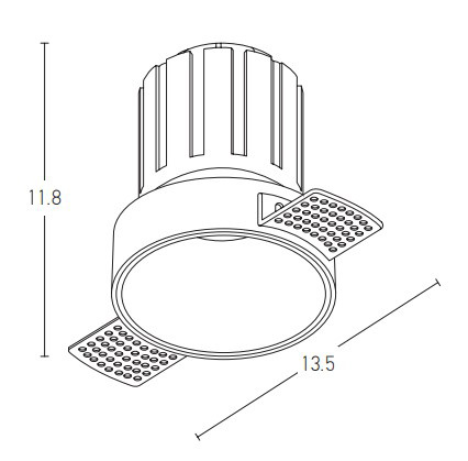 TRIMLESS SPOT LED 15W COPPER (S097-C Zambelis) - Zambelis