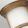 Lampa sufitowa Hadrian - Szczotkowany brąz (QN-HADRIAN-MINI-F-BR-OPAL) - Quintiesse