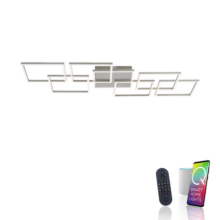 Q-INIGO LAMPA SUFITOWA STALOWY (6014-55) - Paul Neuhaus