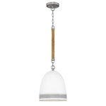 Lampa wisząca Nash - 1 źródło światła - Antyczny nikiel (HK-NASH-P-AN) - Elstead Lighting