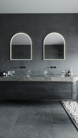 Podświetlane,ściemnialne lustro MAXLIGHT W0386 MIRROR 70x90 cm