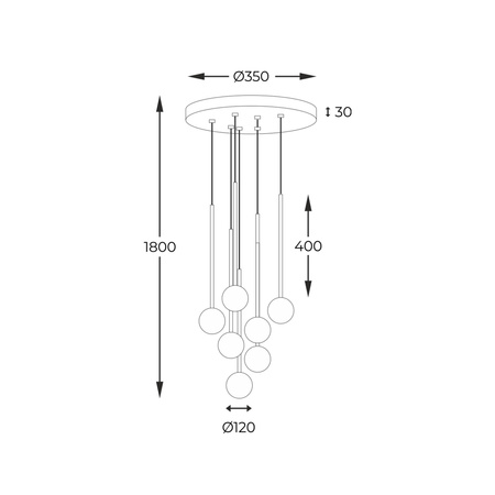 Lampa wisząca ALI (5642) - Zuma Line