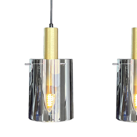 Potrójna lampa wisząca Arcadia Gold 3xE27 (ML1817) - Milagro