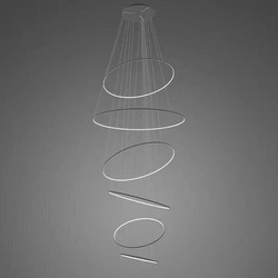 Lampa wisząca Ledowe Okręgi No.6 czarna 4k Dali (LA086/P_150_in_4k_black_Dali) - ALTAVOLA DESIGN