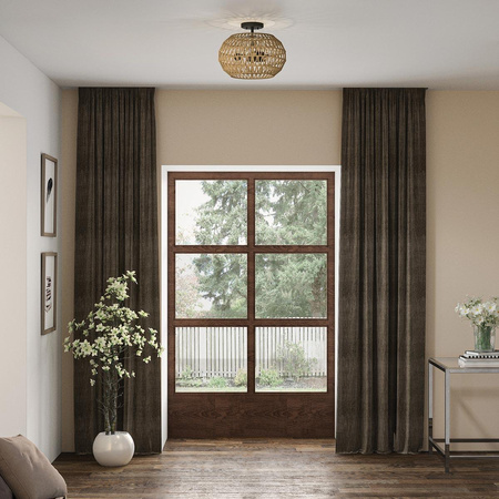 Półplafon Casablanca - 3 źródła światła - Palladiański brąz (QZ-CASABLANCA-3SF-PBZ) - Elstead Lighting