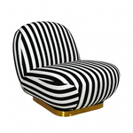 MaMaison fotel obrotowy AZURE biały / czarny (MM001501100350) - MaMaison