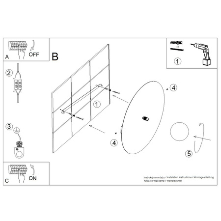 Kinkiet AKE 50 ultramaryna (TH.682) - Thoro Lighting