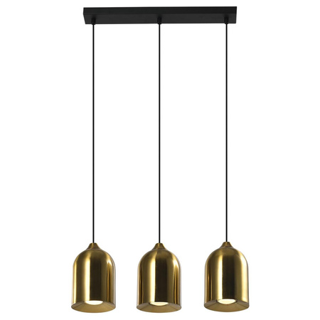 Metalowa lampa wisząca Nilo złota 3xGU10 (LP-0110/3L GD) - Light Prestige