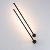 LED WALL LAMP 12W 3000K ALUMINIUM & PC BLACK (20114 Zambelis) - Zambelis