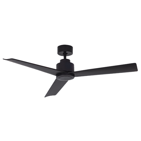 CEILING FAN WITHOUT LED BLACK MATT (19136-B Zambelis) - Zambelis