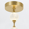 Efektowna lampa wisząca LED Marni - Naturalny mosiądz (QN-MARNI-8P-148-NBR) - Quintiesse