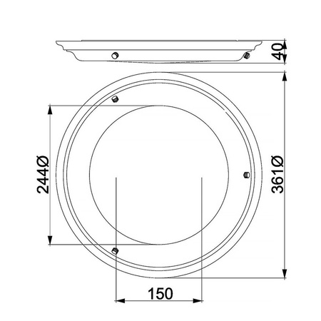 Plafon Welland (WELLAND-F-PC) - Elstead Lighting