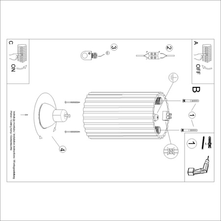 Lampa sufitowa KARBON 10 taupe (SL.1758) - Sollux Lighting