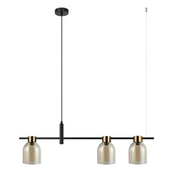 Lampa wisząca Servio  (PND-66892-3-BK-AMB) - Italux