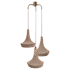 Lampa wisząca Mahaka 3 - Beżowa (500 mm)   (5180) - Shilo