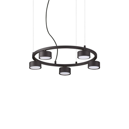 Lampa wisząca MINOR Czarny (MINOR_ROUND_SP5) - Ideal Lux