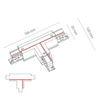 8236   CTLS POWER T CONNECTOR LEFT -2  WHITE (T-L2) (8236) - Nowodvorski