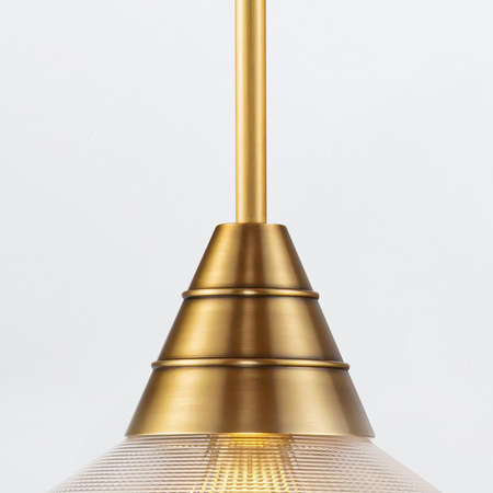 Lampa wisząca Willard - 1 źródło światła - Vintage mosiądz (QN-WILLARD-P-VBS-PG) - Quintiesse