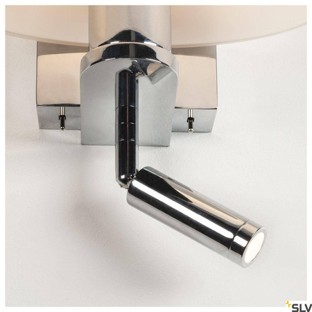 KENKUA SPOT, E27, lampa ścienna natynkowa LED indoor, chrom, 3000K (1002855) - SLV