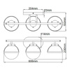 Kinkiet Hollis (HK-HOLLIS3-O-BK-BATH) - Elstead Lighting