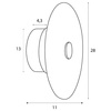 MAXLIGHT W0356 KINKIET PAOLA 1L CLEAR GLASS