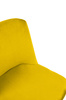 Krzesło DIEGO żółte - welur, podstawa czarno złota (KH1201100122.42) - King Home