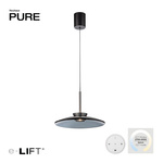 PURE E-MOON LAMPA WISZĄCA SZARA (2195-15) - Paul Neuhaus