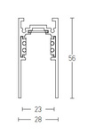 SURFACE CURVED TRACK D600MM BLACK (22090 Zambelis) - Zambelis