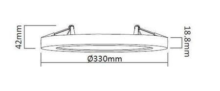 Plafon York 2 w 1 4000K (LP-330/1C 4WH) - Light Prestige