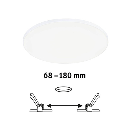 Panel podtynkowy Veluna VariFit Edge 200mm 4000K ściemnialny 17W biały 230V (PL79952) - PAULMANN