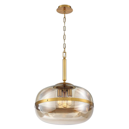 Lampa wisząca Nottingham - 3 źródła światła - Antyczny mosiądz (QN-NOTTINGHAM-3P-AB) - Quintiesse